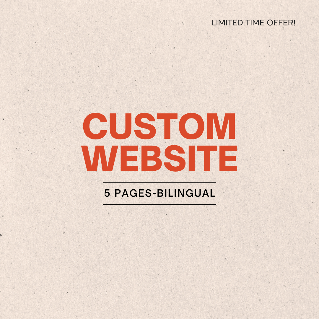 Custom Web Design - 5 Pages Package
