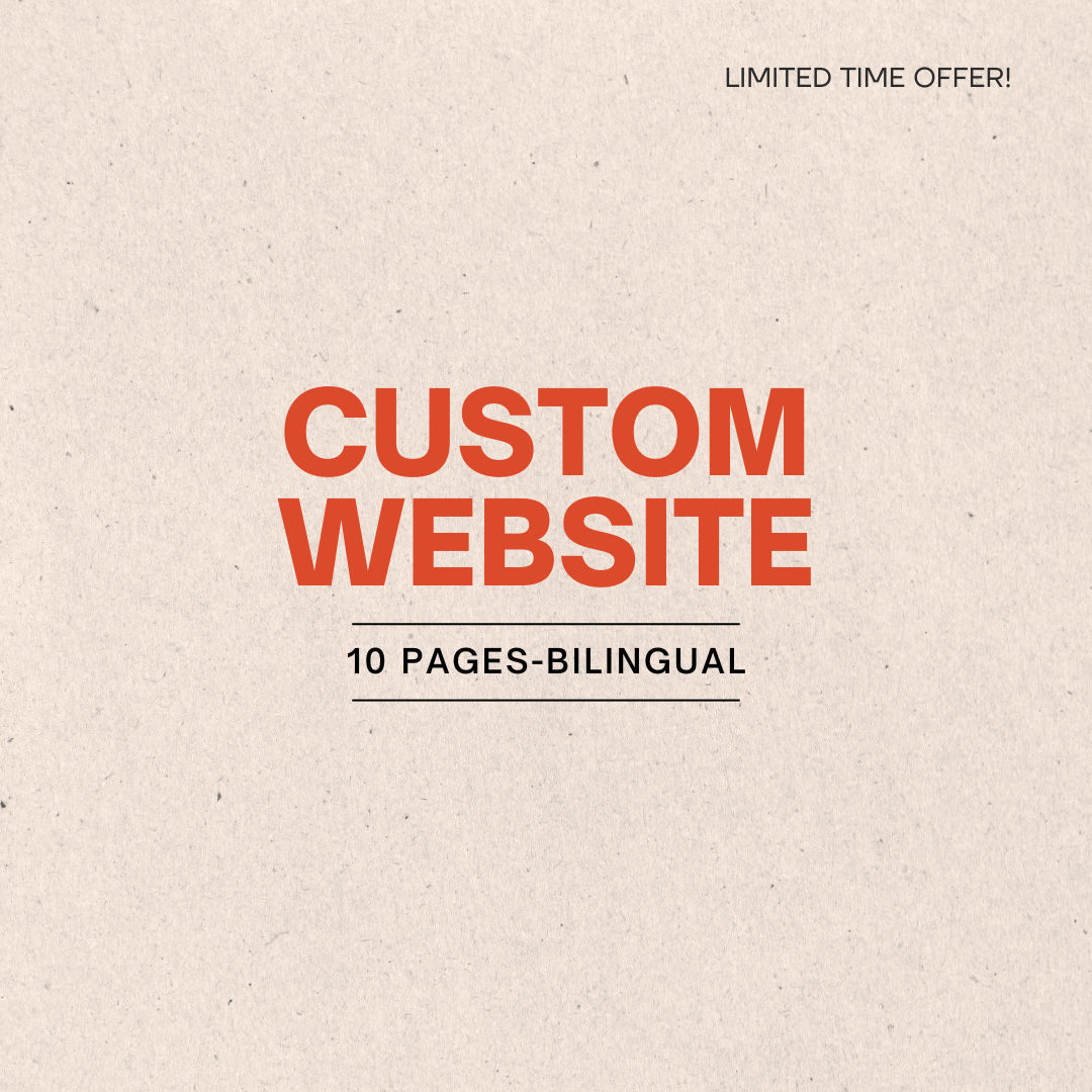 Custom Web Design - 10 Pages Package